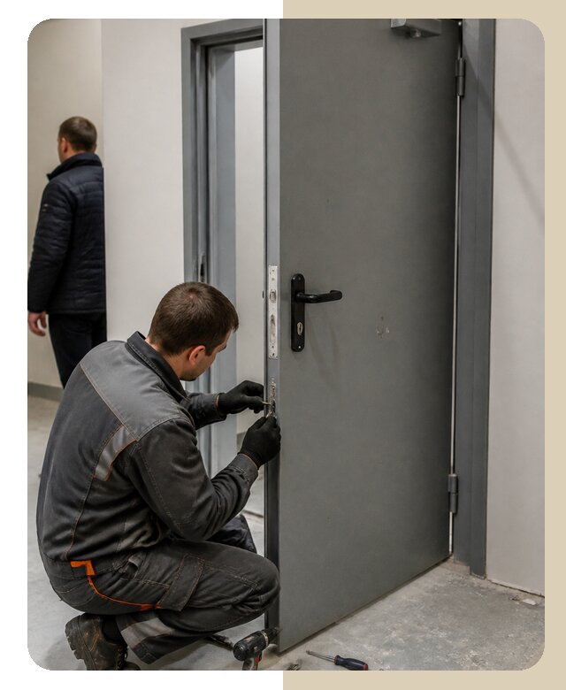 Ремонт противопожарной двери в Барабинске по цене 6602 р. | ДвериЛегко-Ббн